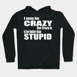 I May Be Crazy Hoodie